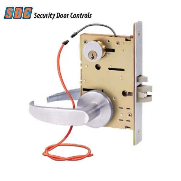 SDC - Z7850LQG - Solenoid Controlled Mortise Lock - Fail Safe - Galaxy Rose - Optional Handing - 12/24VDC - Satin Chrome - Fire Rated - Grade 1