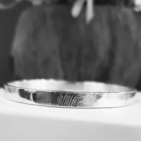 Silver Fingerprint Bangle