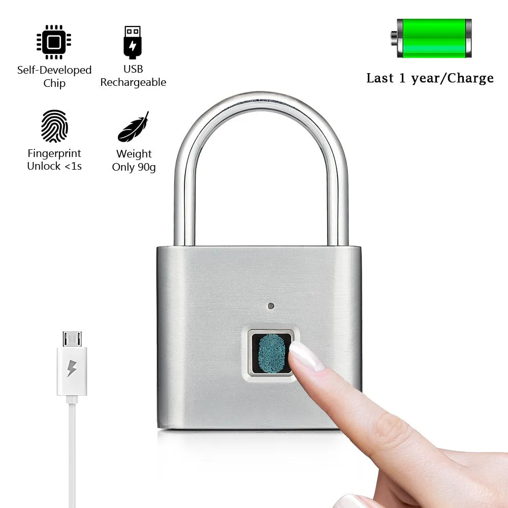 Smart Fingerprint Security Padlock