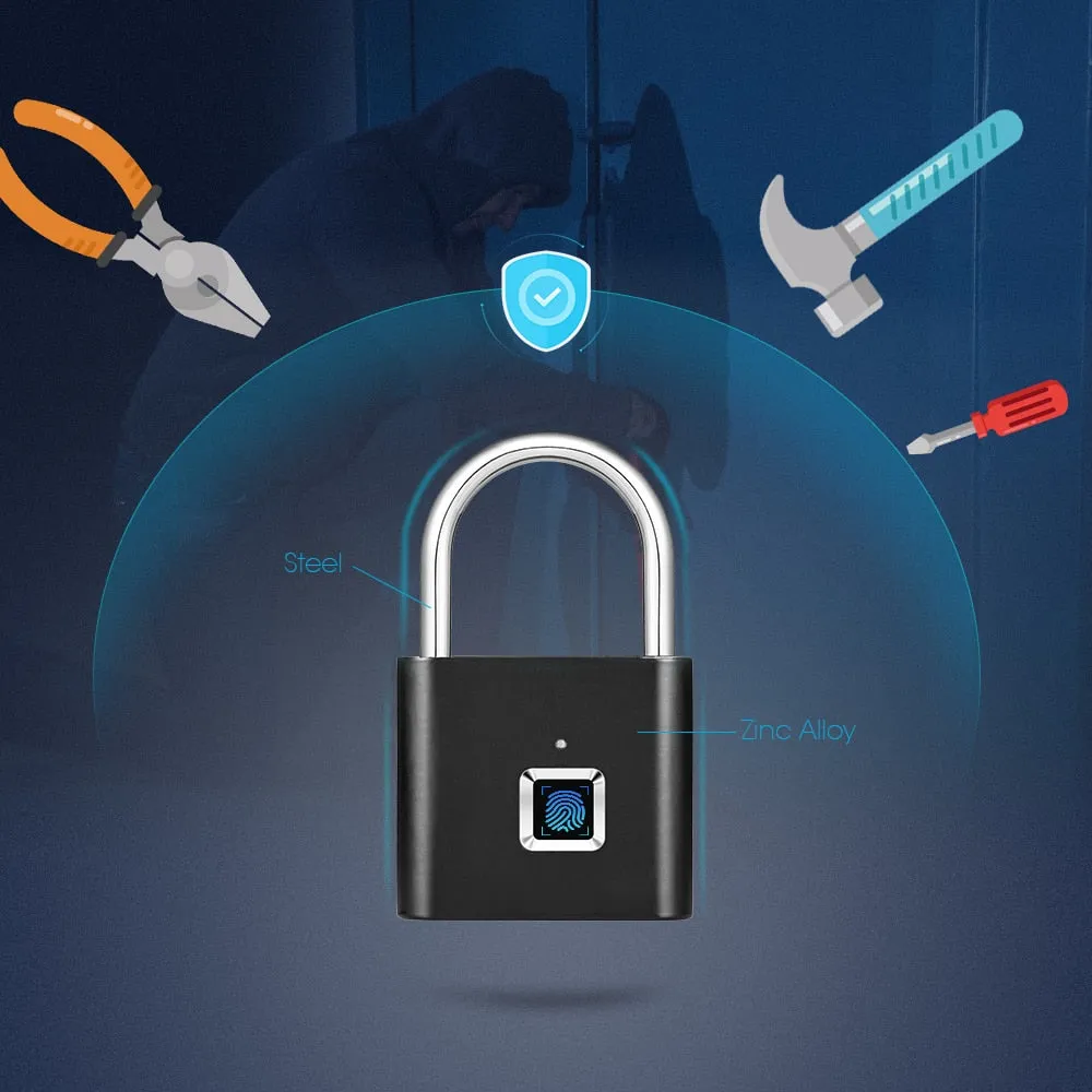 Smart Fingerprint Security Padlock