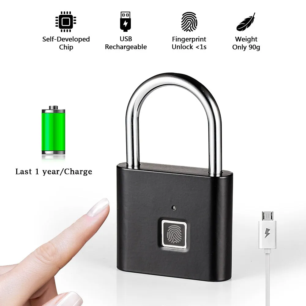 Smart Fingerprint Security Padlock