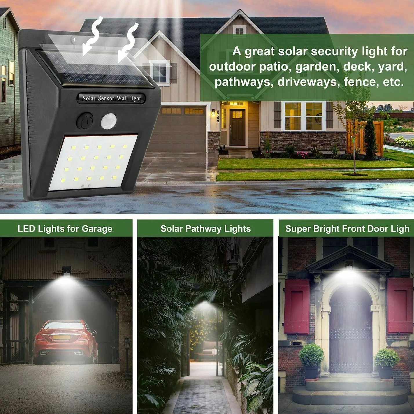 Solar Light 20 LEDs Outdoor PIR