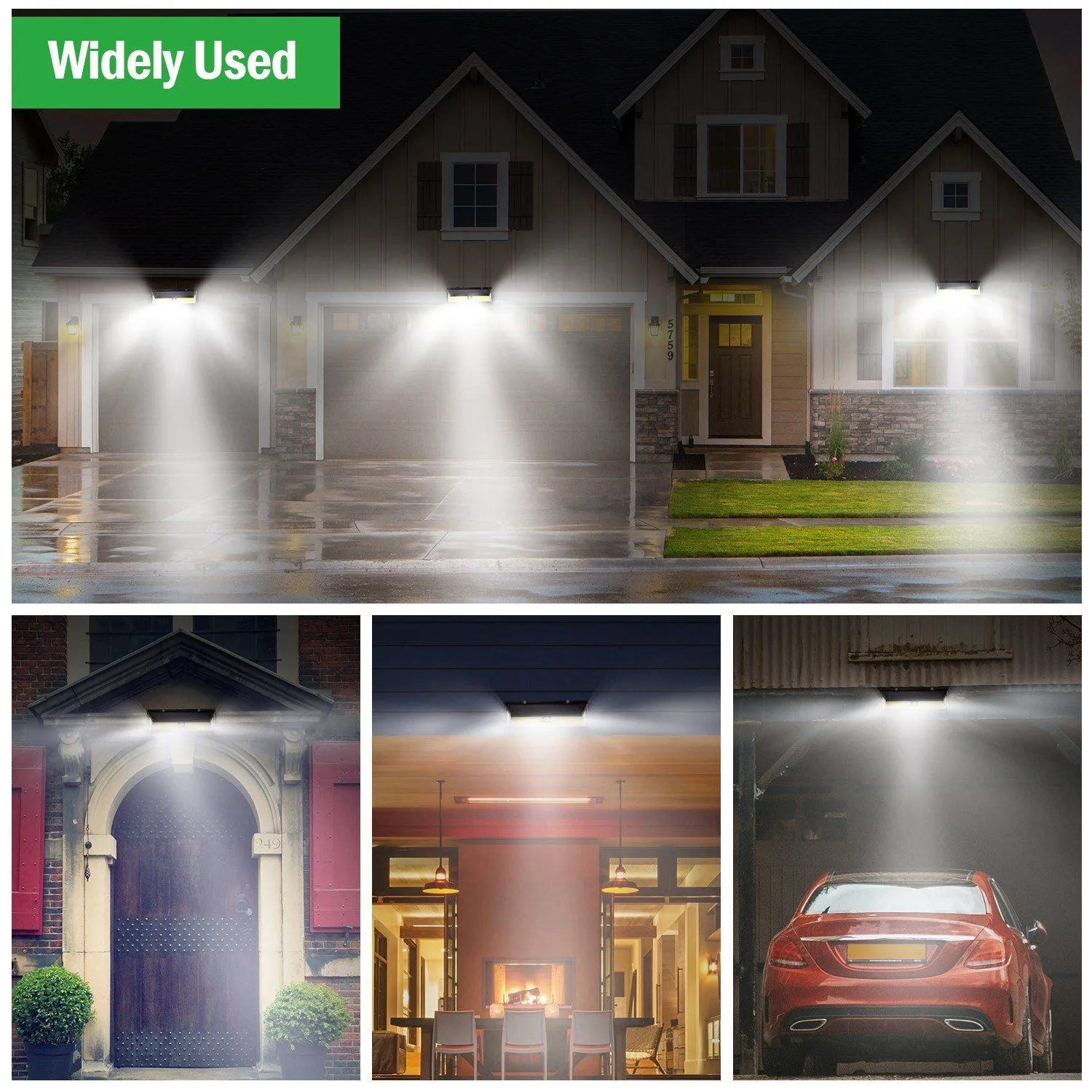 Solar Lights 180 LEDS Solar Wall Light