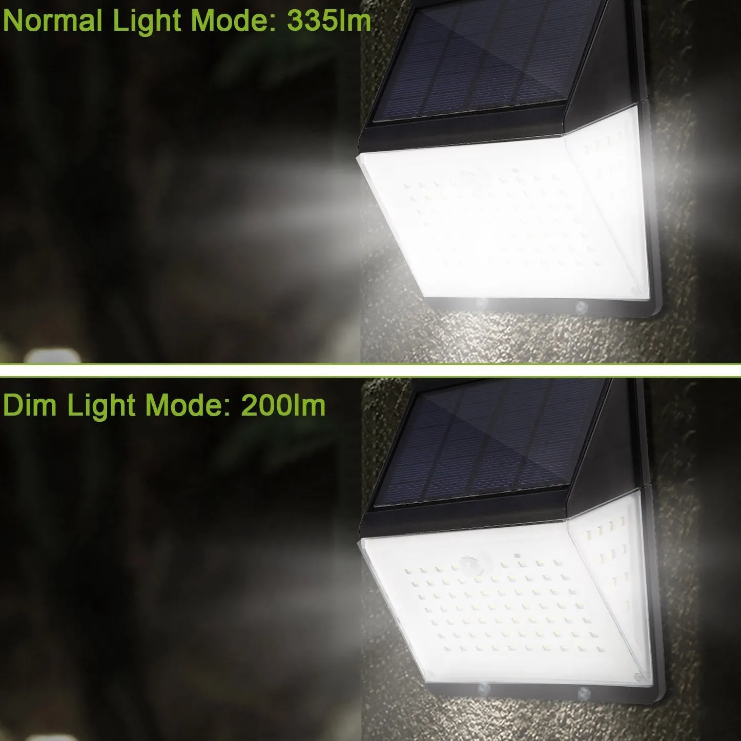 Solar Lights 88 LEDs Outdoor Wall Lamps