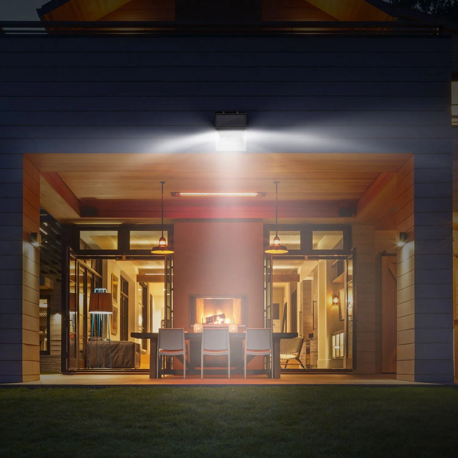 Solar Lights 88 LEDs Outdoor Wall Lamps
