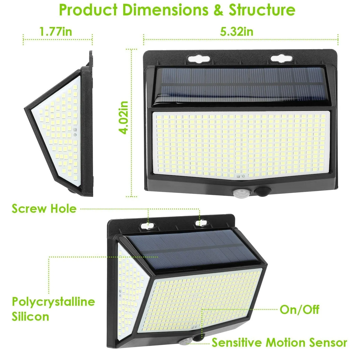 Solar Powered Outdoor Wall Lights