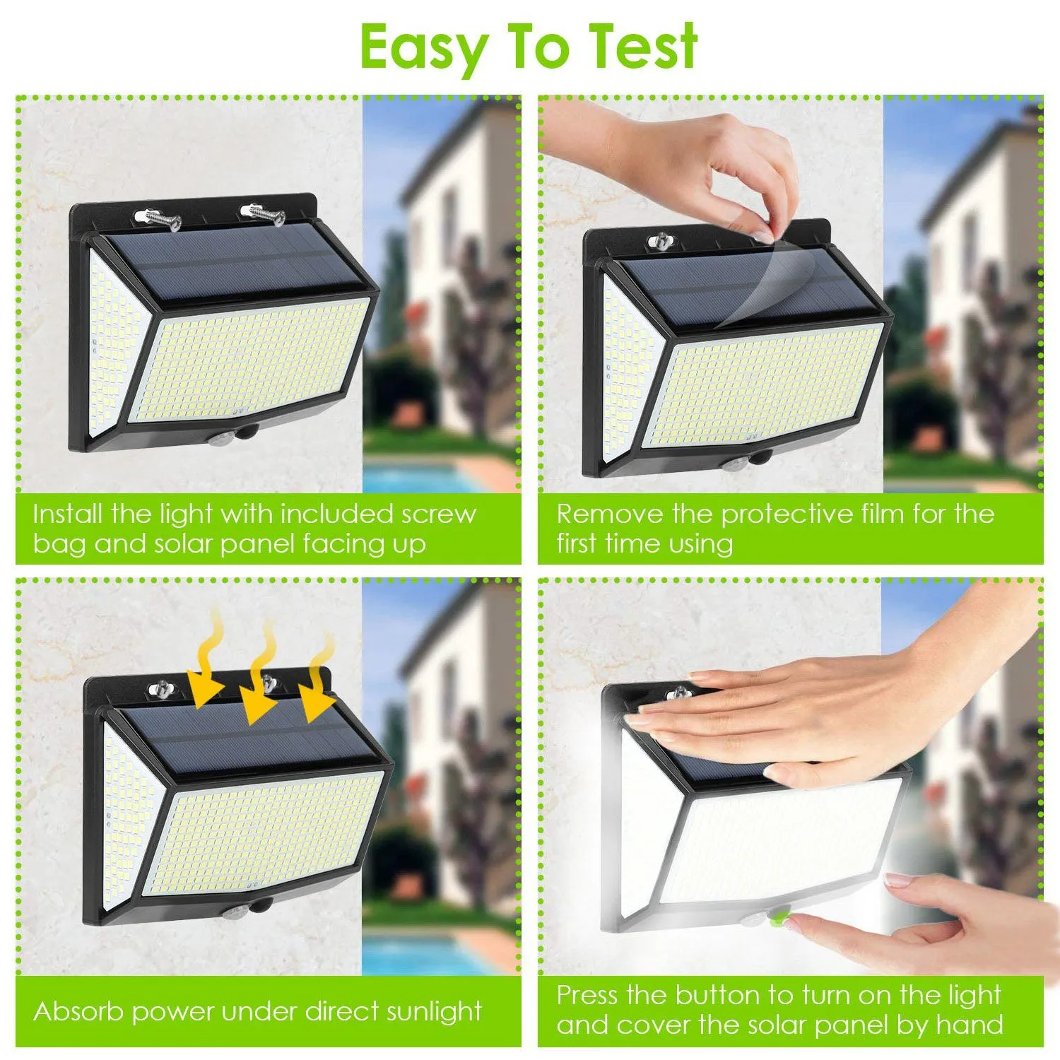 Solar Powered Outdoor Wall Lights