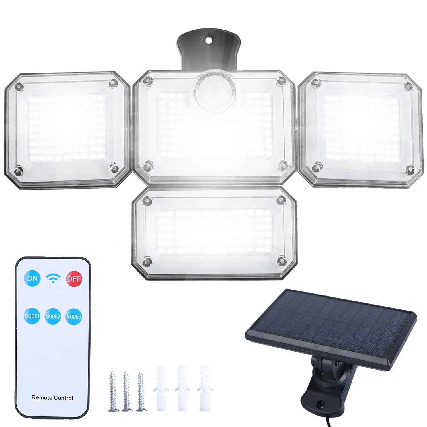 Solar Powered Wall Lights Outdoor Motion Sensor Lamps