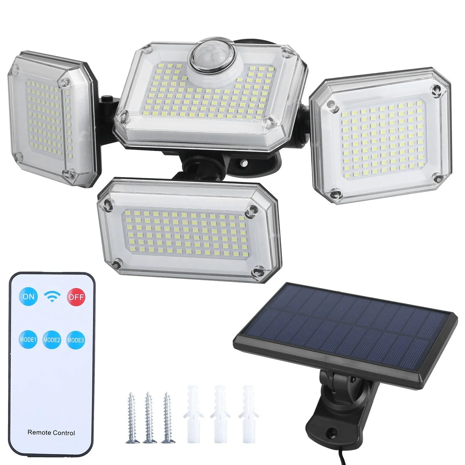 Solar Powered Wall Lights Outdoor Motion Sensor Lamps