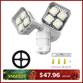 Square Upgraded 54W Led Security Light (Dusk to Dawn & Motion Sensor)(US/CA ONLY)