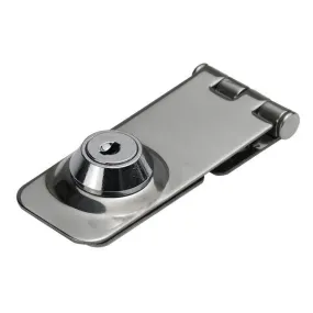 Stainless Steel Lockable Hasp and Staple w/ Keys