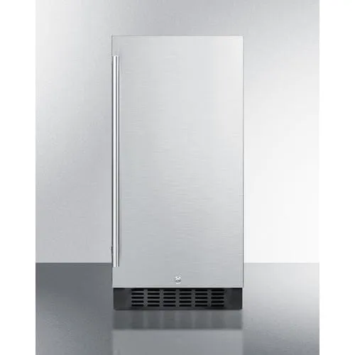Summit 15" Stainless Steel Built-In All-Refrigerator ALR15BCSS
