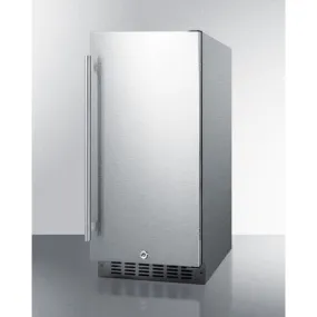 Summit 15" Stainless Steel Built-In All-Refrigerator ALR15BCSS