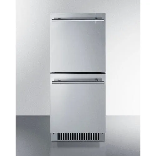 Summit 15" Wide 2-Drawer All-Refrigerator ADA Compliant ADRD15