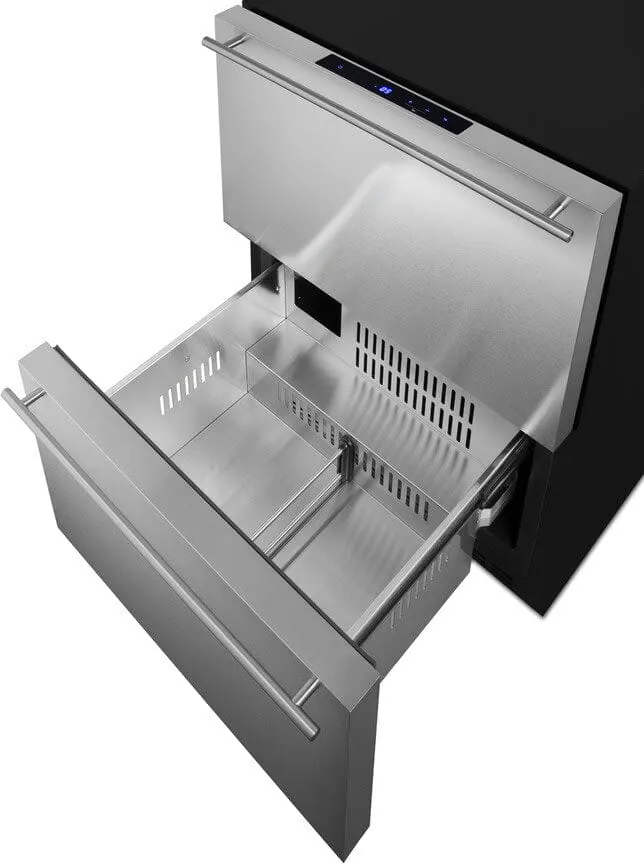 Summit 24" 2 Drawer Freezer ADFD243