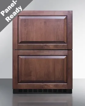 Summit 24" 2-Drawer Panel Ready All-Refrigerator ADRD241PNR