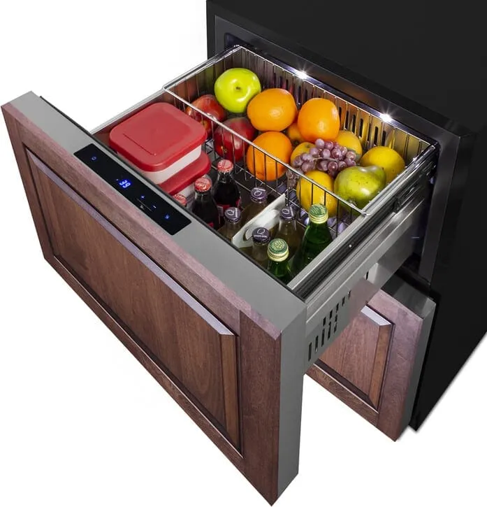 Summit 24" 2-Drawer Panel Ready All-Refrigerator ADRD241PNR
