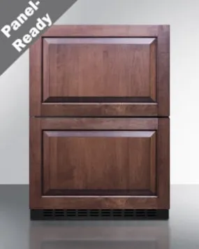 Summit 24" 2-Drawer Panel Ready All-Refrigerator ADRD241PNR