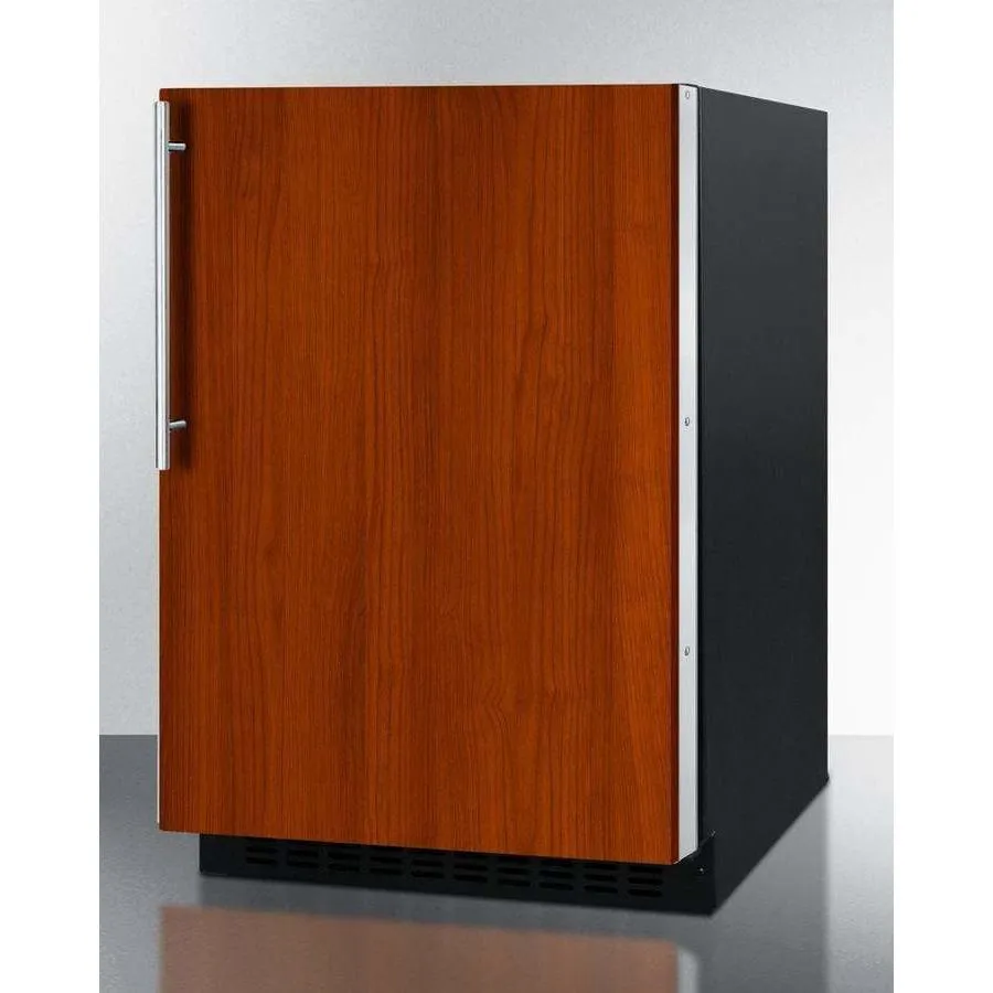 Summit 24" Built-In Undercounter ADA Compliant Black Cabinet/Panel-Ready Door  All Fridge AL54IF