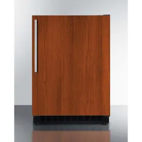 Summit 24" Built-In Undercounter ADA Compliant Black Cabinet/Panel-Ready Door  All Fridge AL54IF