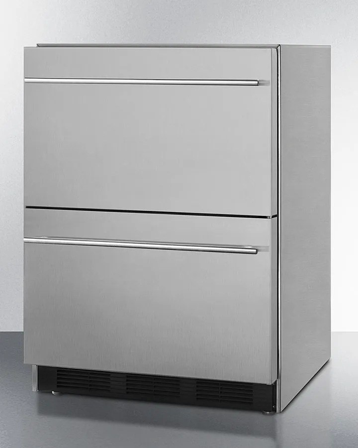 Summit 24" Wide 2-Drawer All-Refrigerator ADA Compliant - SP6DBS2D7ADA