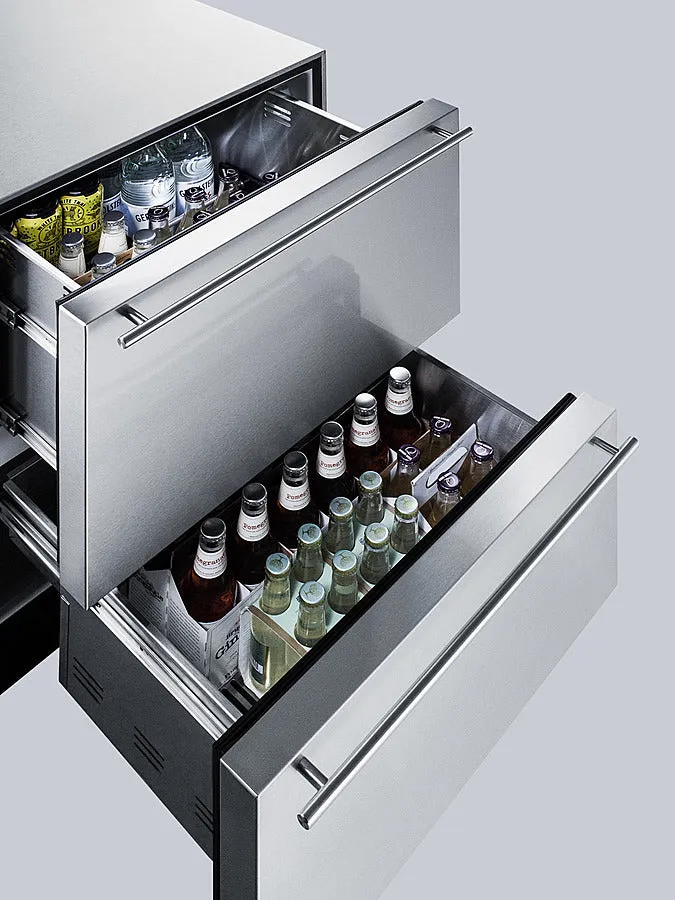 Summit 24" Wide 2-Drawer All-Refrigerator ADA Compliant - SP6DBS2D7ADA