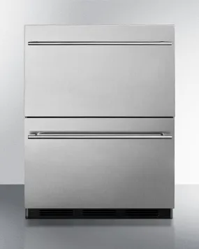 Summit 24" Wide 2-Drawer All-Refrigerator ADA Compliant - SP6DBS2D7ADA