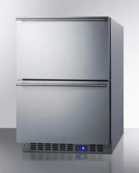 Summit 24" Wide Built-In 2-Drawer All-Refrigerator CL2R248