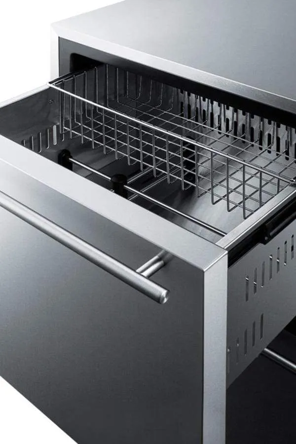 Summit 24" Wide Built-In 2-Drawer All-Refrigerator CL2R248
