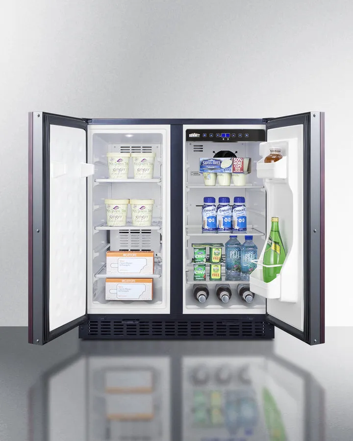 Summit 30" Wide Built-In Refrigerator-Freezer with Integrated Door Frame - FFRF3070BIF