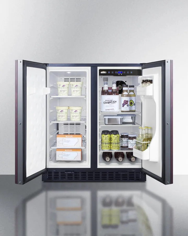 Summit 30" Wide Built-In Refrigerator-Freezer with Integrated Door Frame - FFRF3070BIF