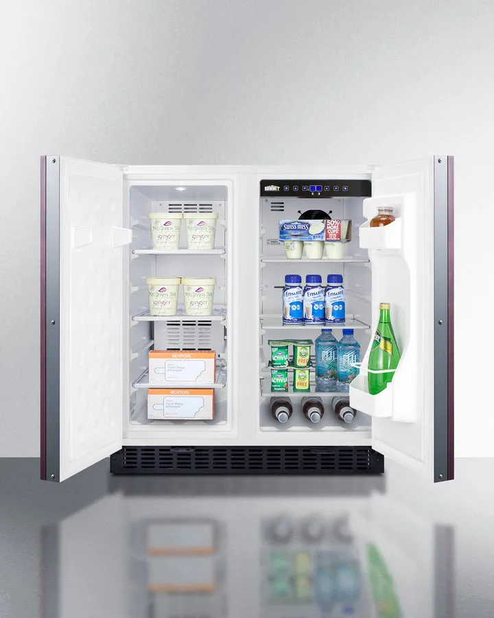 Summit 30" Wide Built-In Refrigerator-Freezer with Integrated Door Frame - FFRF3075WIF