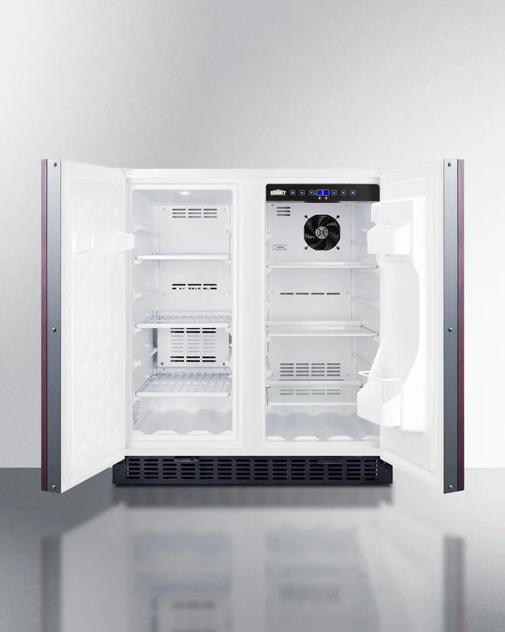 Summit 30" Wide Built-In Refrigerator-Freezer with Integrated Door Frame - FFRF3075WIF