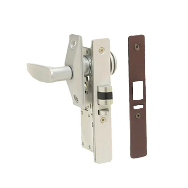 TELL - AD100221 - Narrow Style Deadlatch Lockset - 1 1/8" Backset - Aluminum and Duronodic Finishes - Less Cylinder and Lever Handle