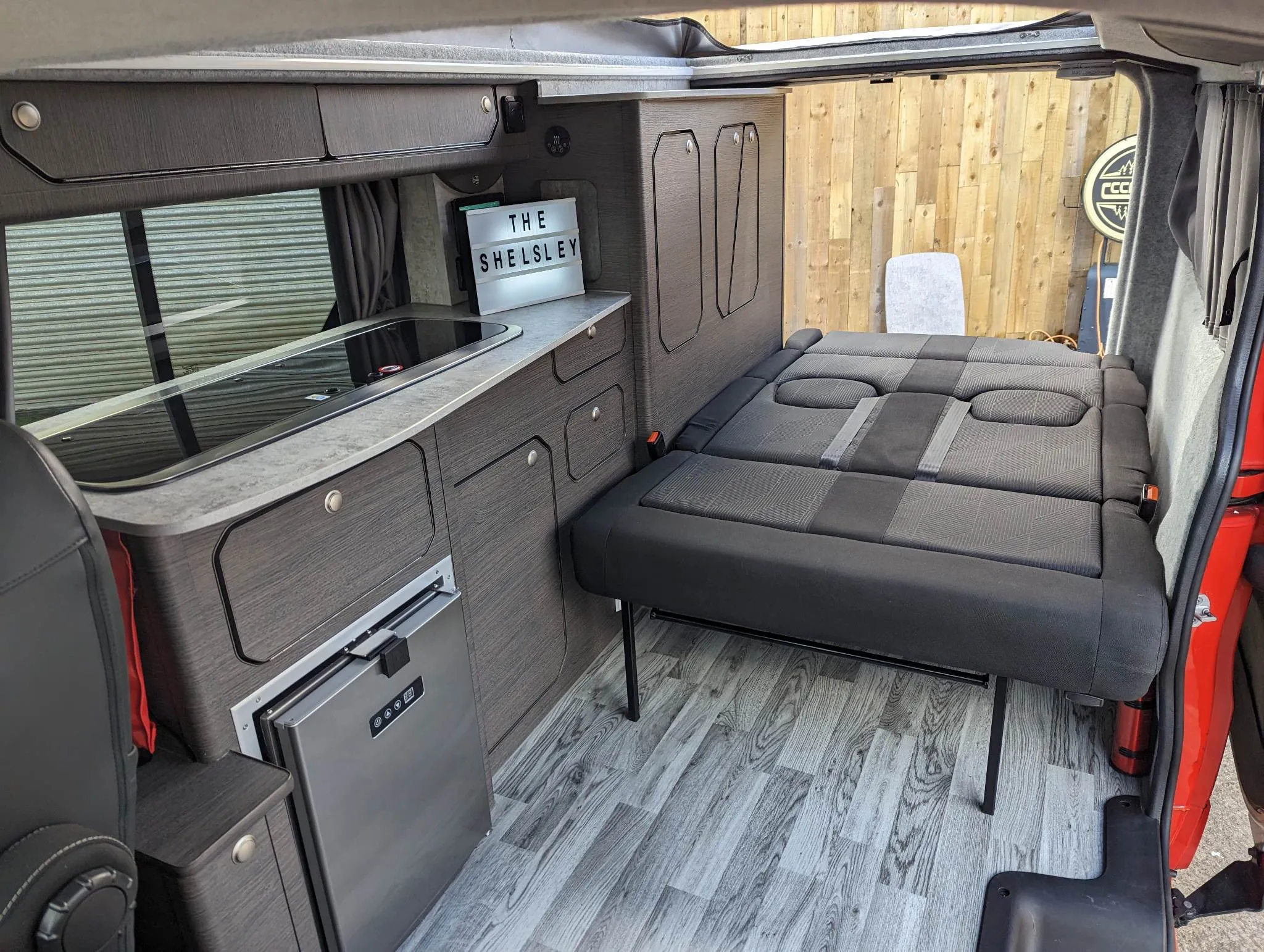 The Shelsley Solo or Duo Camper Van Conversion for the 2013 on Ford Transit Custom and 2024 all New Volkswagen Transporter T7