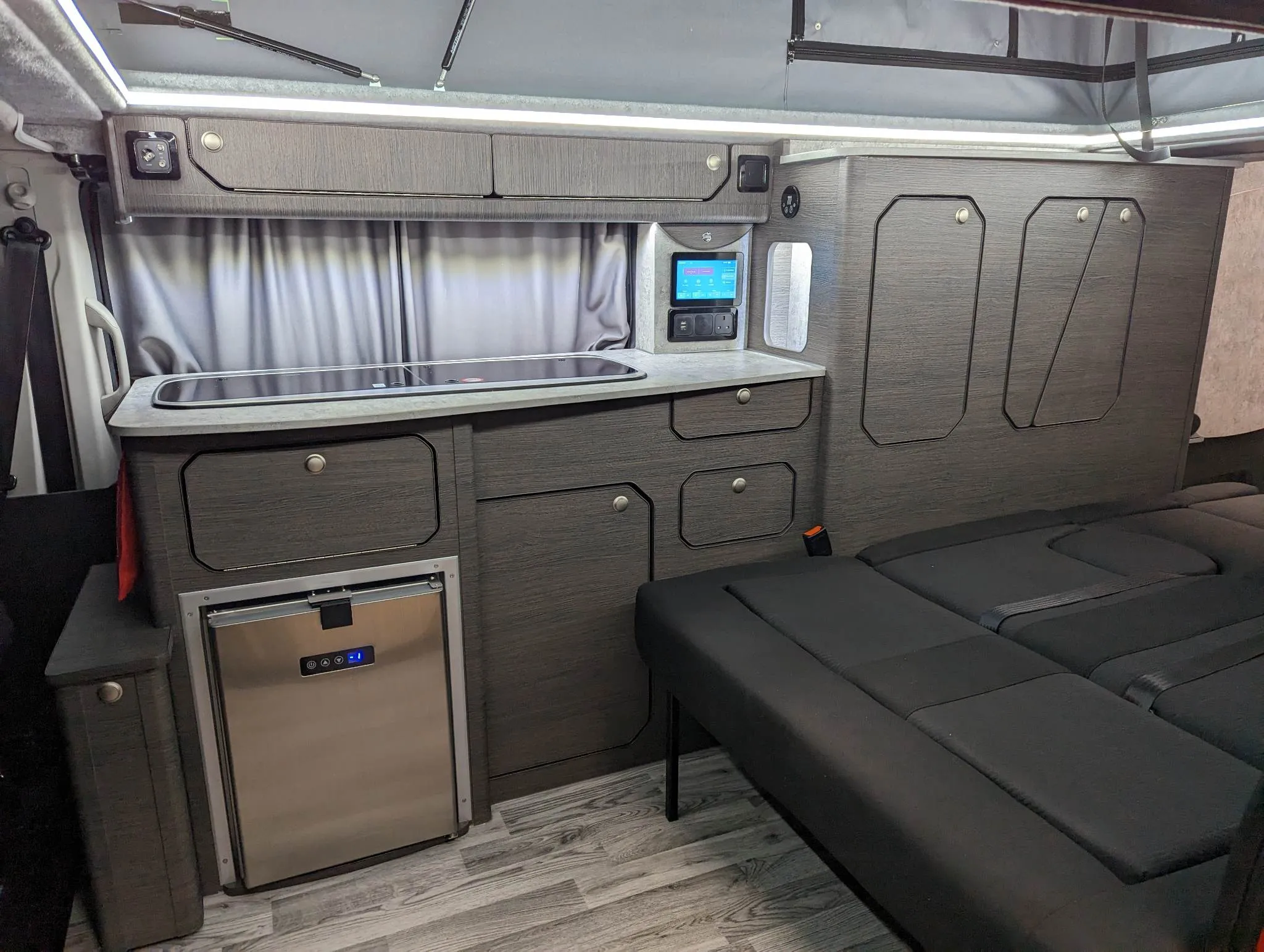 The Shelsley Solo or Duo Camper Van Conversion for the 2013 on Ford Transit Custom and 2024 all New Volkswagen Transporter T7