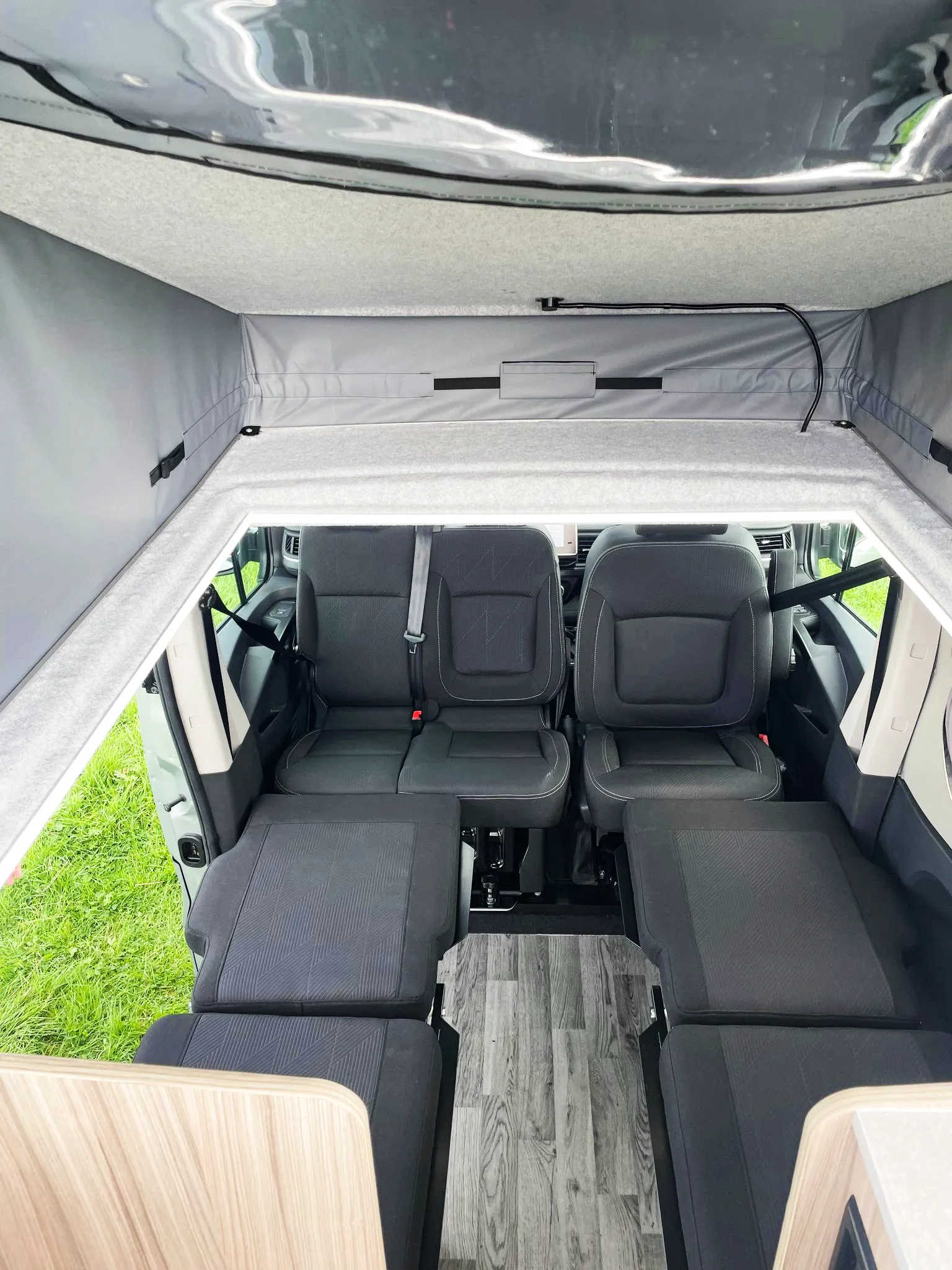The Witley Camper Van Conversion for the Vauxhall Vivaro, Renault Trafic, Nissan NV300 Fiat Talento with up to  six 6 traveling seat camper