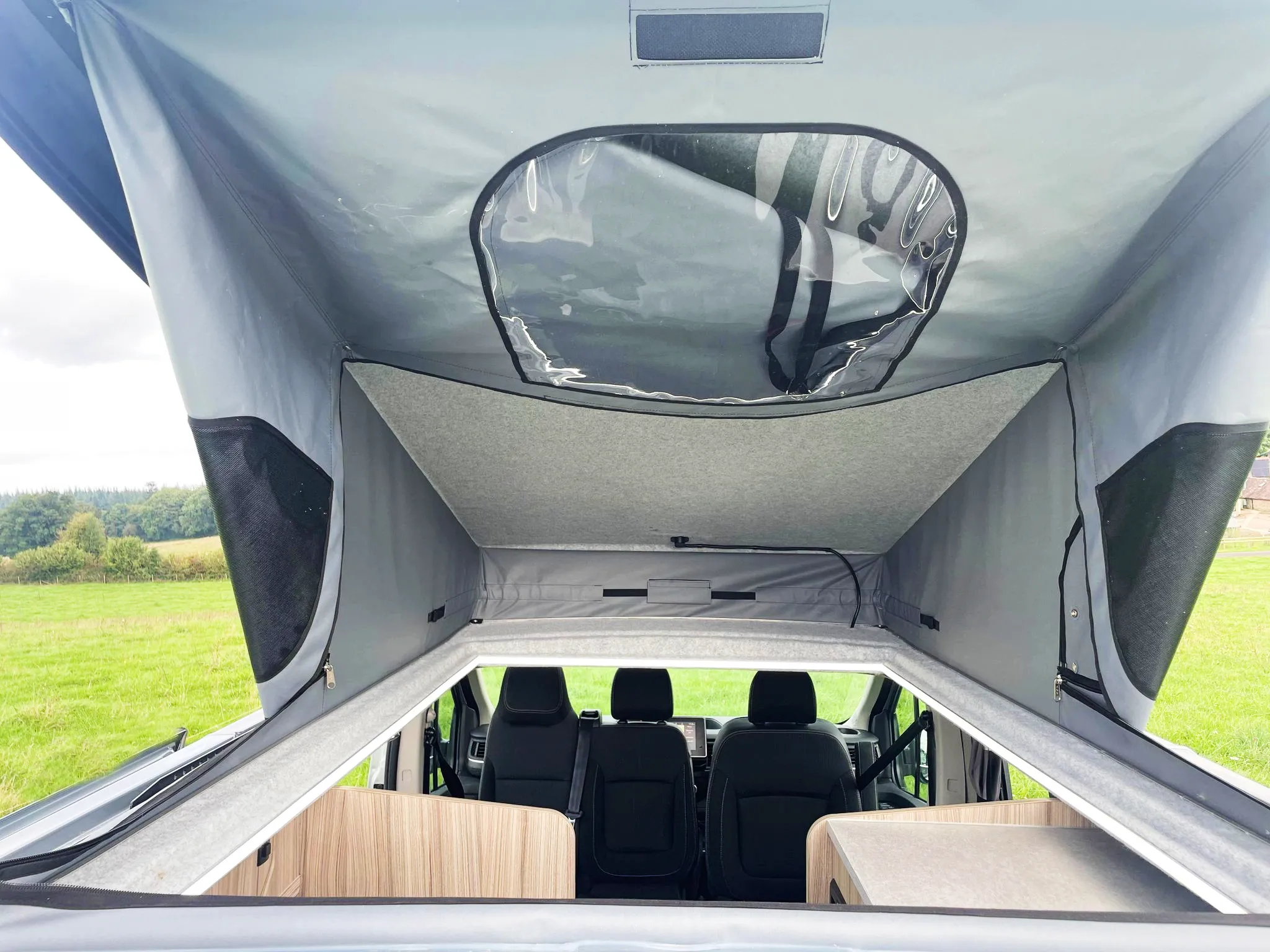The Witley Camper Van Conversion for the Vauxhall Vivaro, Renault Trafic, Nissan NV300 Fiat Talento with up to  six 6 traveling seat camper