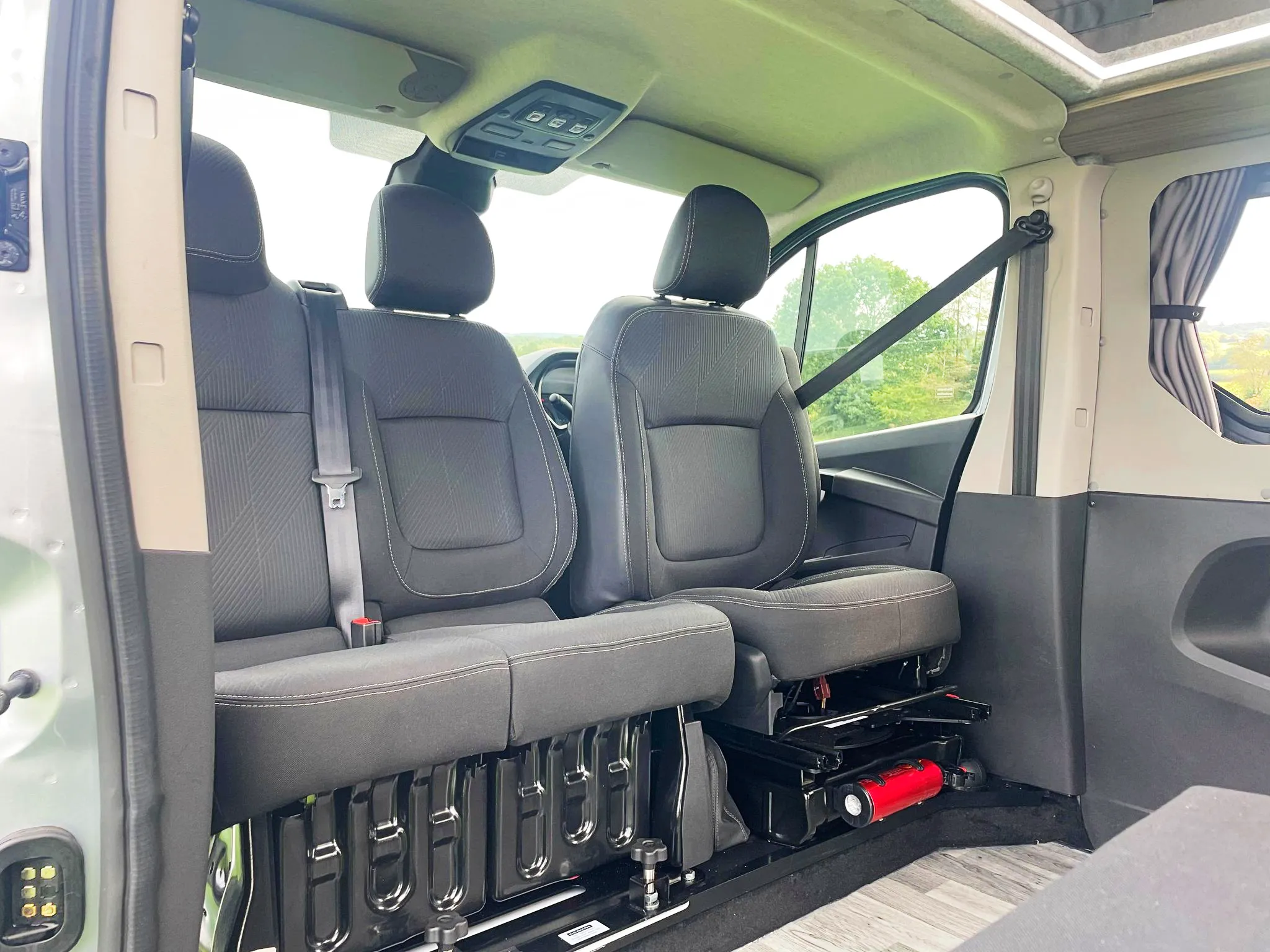 The Witley Camper Van Conversion for the Vauxhall Vivaro, Renault Trafic, Nissan NV300 Fiat Talento with up to  six 6 traveling seat camper