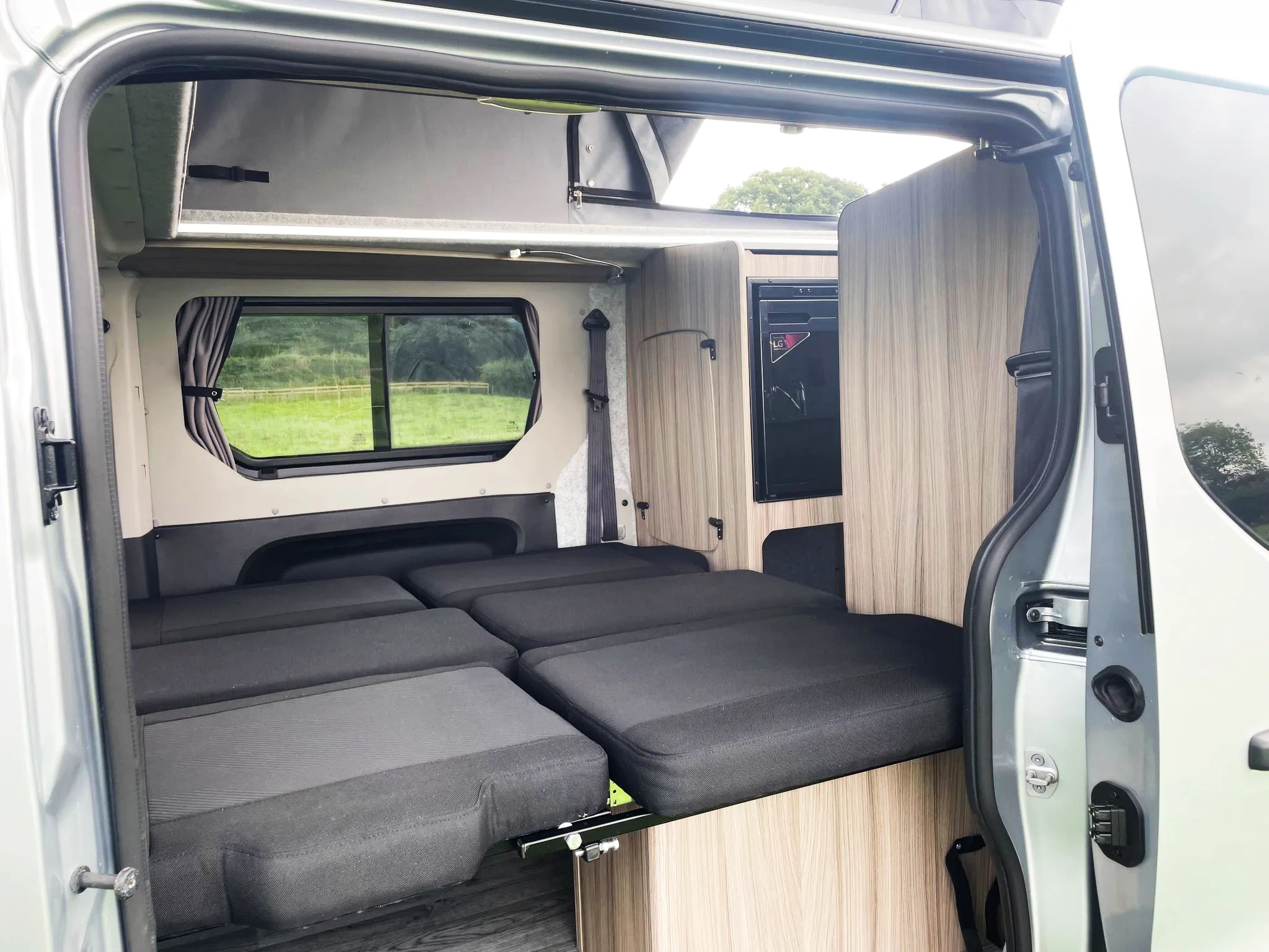 The Witley Camper Van Conversion for the Vauxhall Vivaro, Renault Trafic, Nissan NV300 Fiat Talento with up to  six 6 traveling seat camper