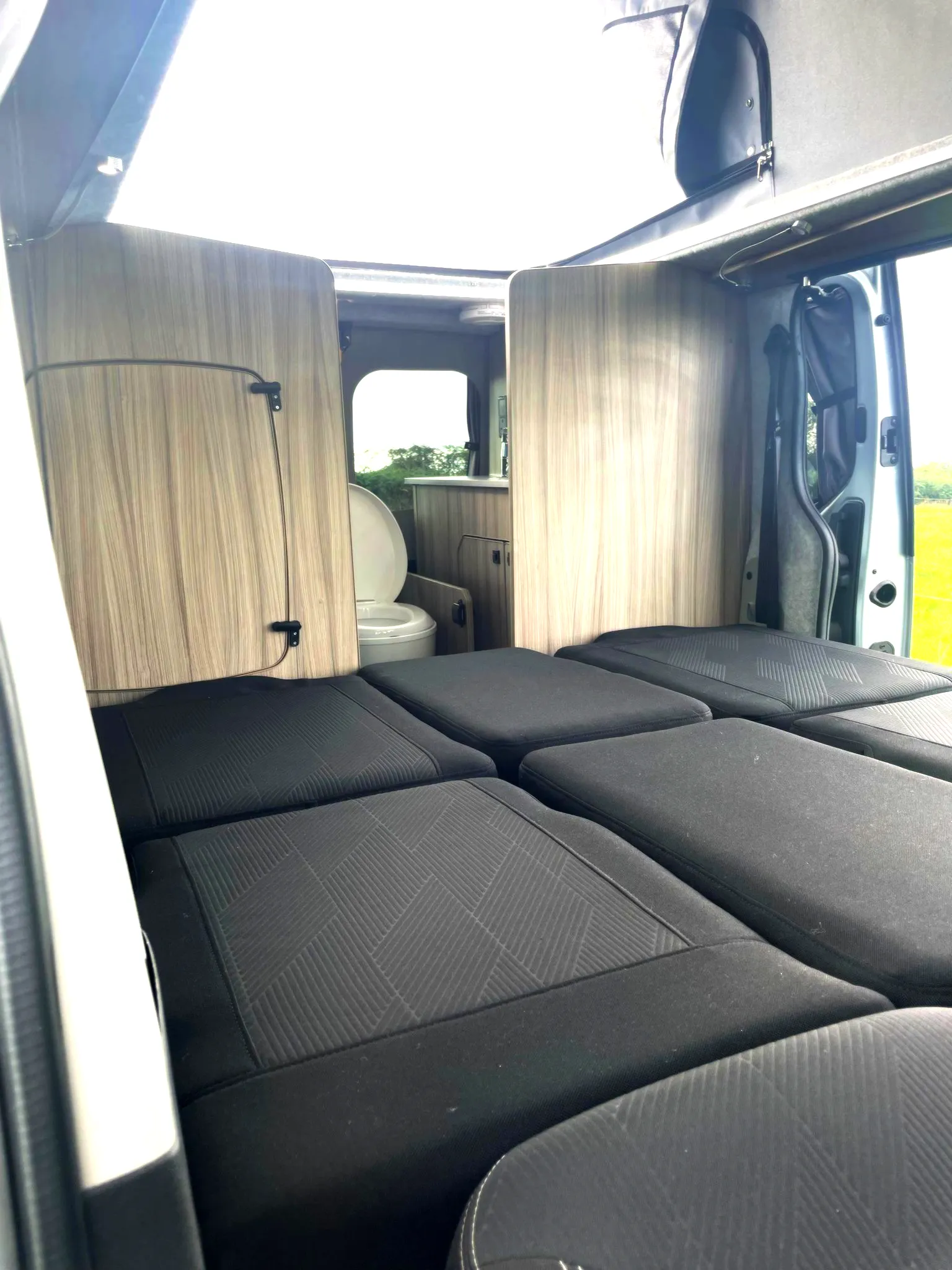 The Witley Camper Van Conversion for the Vauxhall Vivaro, Renault Trafic, Nissan NV300 Fiat Talento with up to  six 6 traveling seat camper