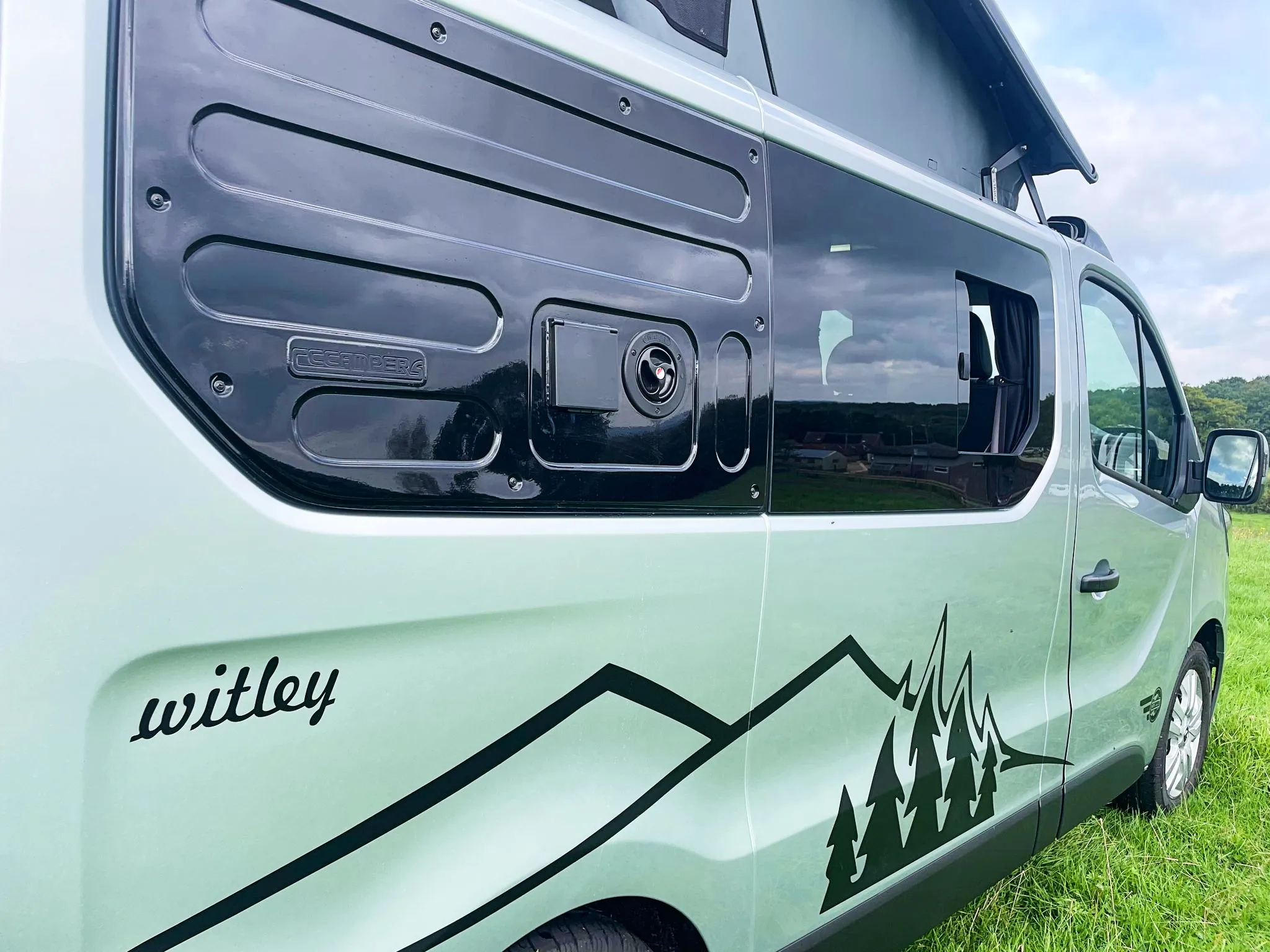 The Witley Camper Van Conversion for the Vauxhall Vivaro, Renault Trafic, Nissan NV300 Fiat Talento with up to  six 6 traveling seat camper