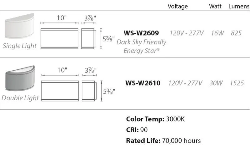 Tube Flush Indoor / Outdoor Wall Light