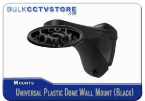 Universal Plastic Dome Camera Wall Mount - Black