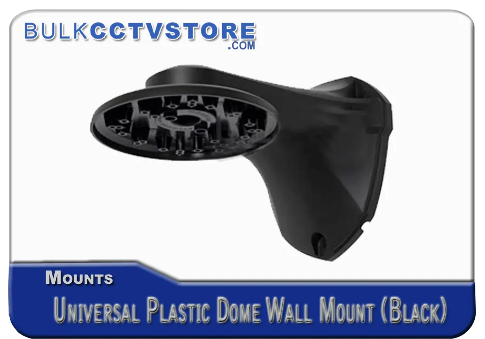 Universal Plastic Dome Camera Wall Mount - Black