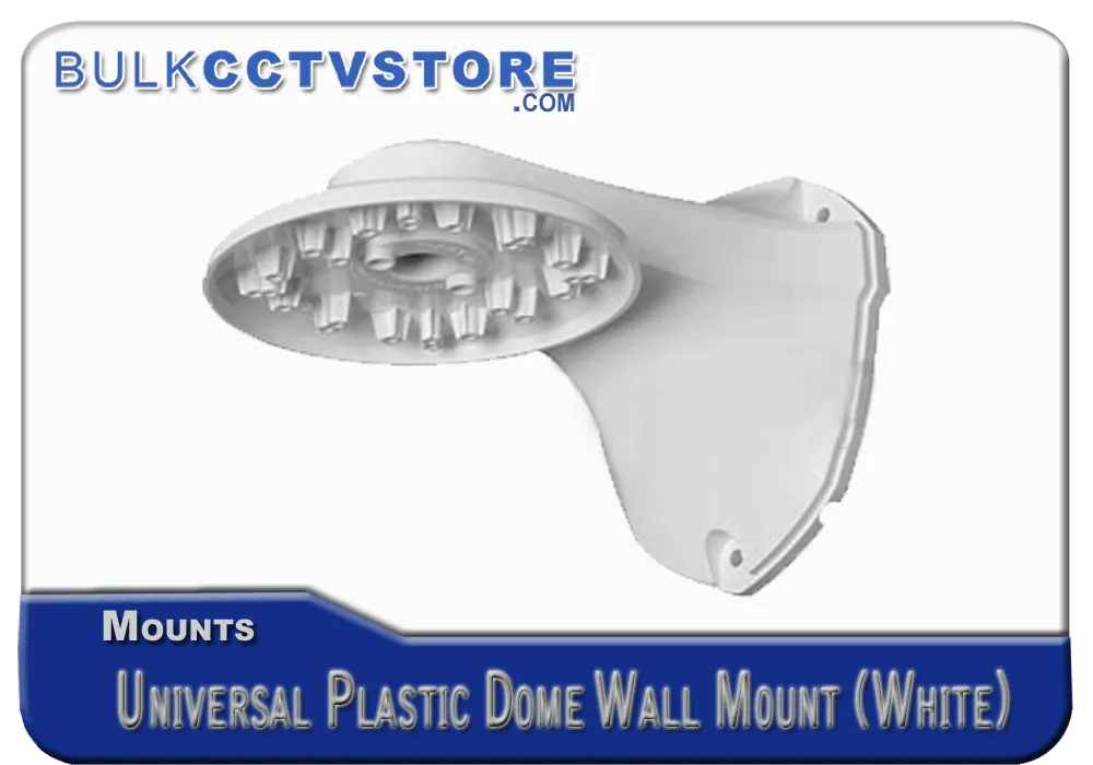 Universal Plastic Dome Camera Wall Mount - White