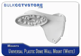 Universal Plastic Dome Camera Wall Mount - White