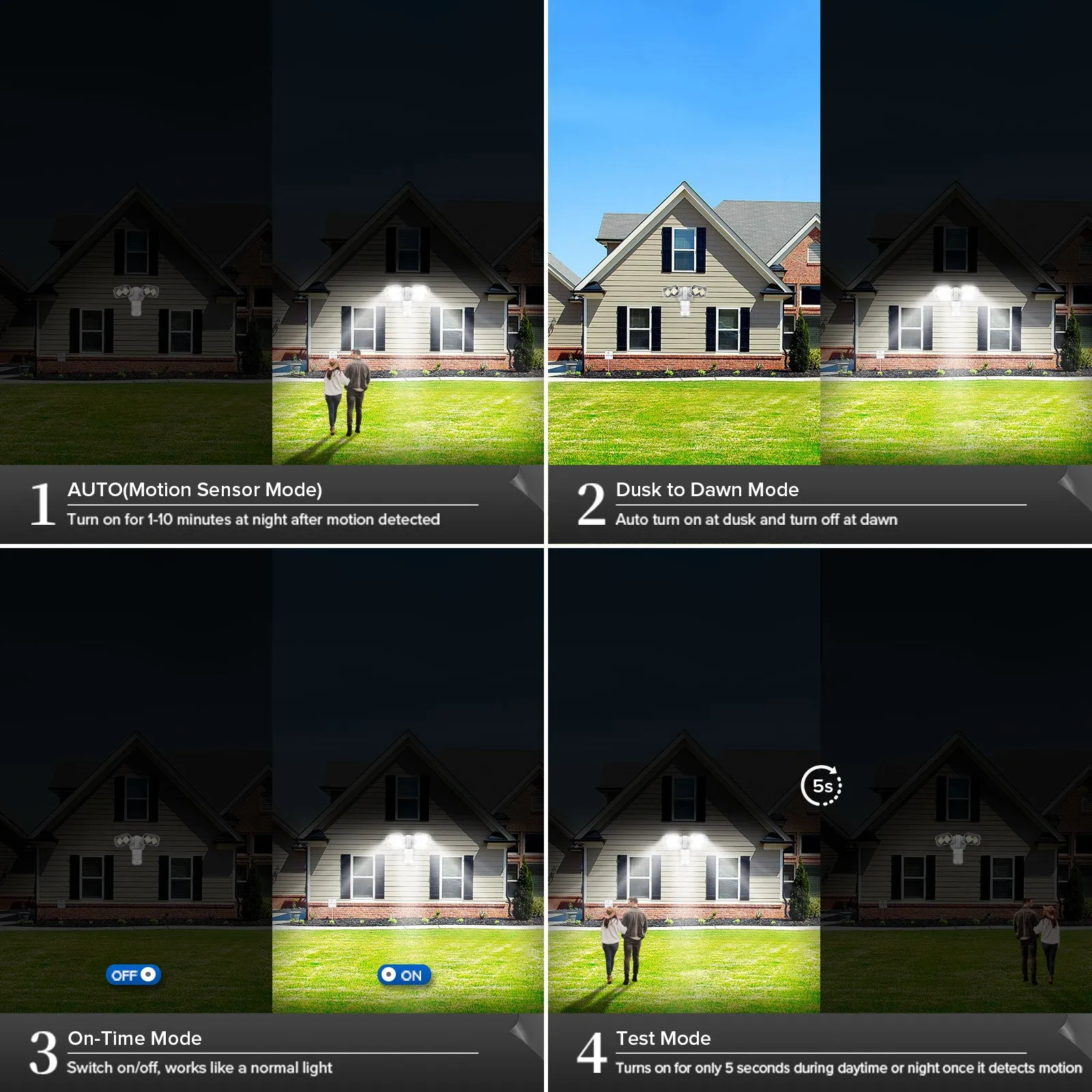 Upgraded 28W LED Security Light (Dusk to Dawn & Motion Sensor)(US ONLY)