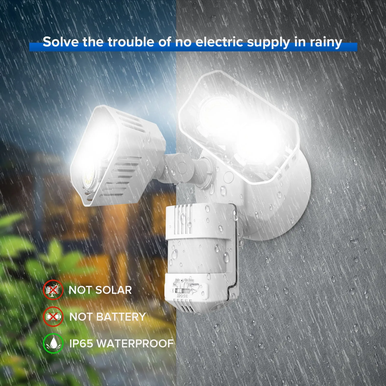 Upgraded 28W LED Security Light (Dusk to Dawn & Motion Sensor)(US ONLY)