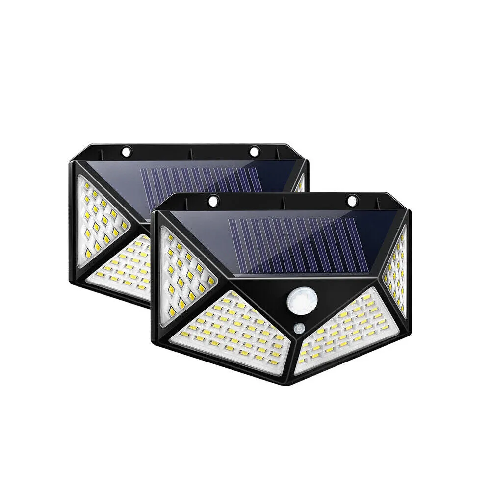 US 2-4 Pc Outdoor Solar Security Lights Motion Sensor Lights Wireless Waterproof